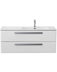 Тумба под раковину Eco-Cer-N 120 R ECO-CER-N-1200-2C-SO-BL-R подвесная Bianco Lucido без ручек Cezares