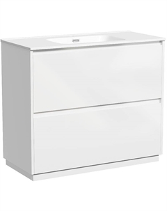 Тумба под раковину Libra Floor 100 LB100FW Белый глянец Sancos