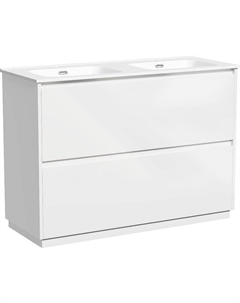 Тумба под раковину Libra Floor 120 LB120F-2W Белый глянец Sancos