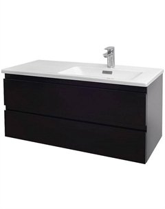 Тумба под раковину Madeleine 100 R EB2055-J52 подвесная Черная глянцевая Jacob delafon
