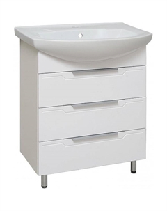 Тумба под раковину Верона 65 00000001145 Белая Runo