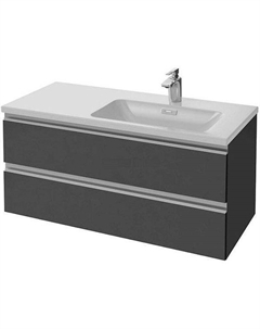 Тумба под раковину Vox 100 R EB2026-RA-442 подвесная Серый антрацит лак Jacob delafon