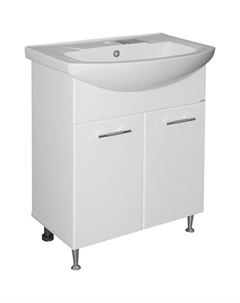 Тумба под раковину Росток 65 536047 Белая Mixline