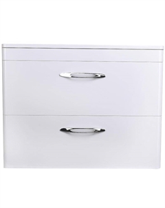 Тумба под раковину Каре 80 СС-00002270 Люкс Plus подвесная Белый Style line