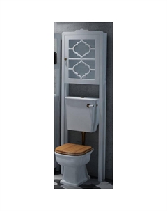 Шкаф пенал Манойр 50 SD-00000327 над унитазом Белый Corozo