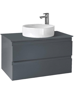 Тумба под раковину Madeleine 80 EB2083-J54 подвесная Серая матовая Jacob delafon