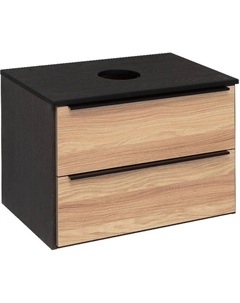 Тумба под раковину Мальта 70 00-00001097 Дуб Черная Runo