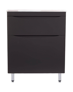 Тумба под раковину Бергамо 70 СС-00002311 Черная антискрейч Style line