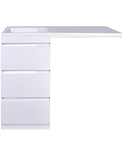 Тумба под раковину Даллас 100 АА00-000069 Белый глянец Style line