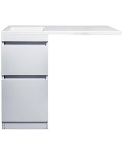 Тумба под раковину Даллас Люкс Plus 100 СС-00002346 Белая Style line