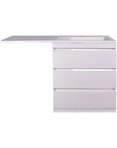 Тумба под раковину Даллас 150 СС-00002305 Белый глянец Style line