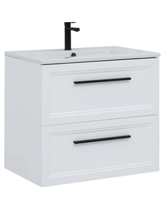 Тумба с раковиной Эстерсунд 75 440912 подвесная Белая матовая Stworki