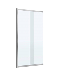 Шторка на ванну Slider 100 SLIDER-FIX-VF-11-100/150-C-Cr профиль Хром стекло прозрачное Cezares