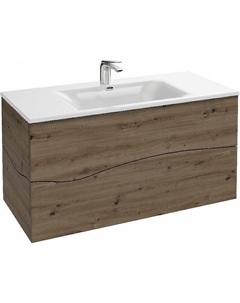 Тумба под раковину Sherwood 100 EB1833RU-P13 подвесная Состаренный дуб Jacob delafon