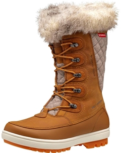 Зимние ботинки женские Garibaldi высокие стеганые, коричневый Helly hansen