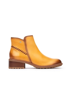 Женские кожаные ботинки на молнии, желтый Pikolinos