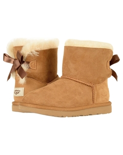 Угги Kids Mini Bailey Bow II (Little Kid/Big Kid), коричневый Ugg