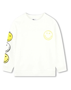 Толстовка из коллаборации с SmileyWorld, белый Marc jacobs kids