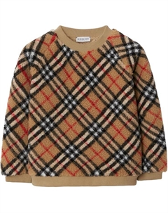 Свитер Kids KG5 Lora Check Fleece, цвет Archive Beige Check Burberry