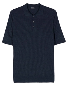 Рубашка поло в рубчик, синий Barba