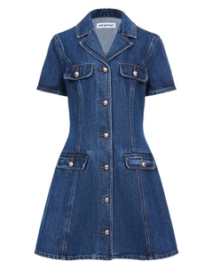 Джинсовое платье Self-portrait