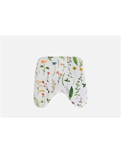 Коврик для туалета Редкие цветы, 50x50 см 1 шт Joyarty