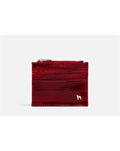 Картхолдер кожаный ДАНДИ вишневый крокодил Mumi