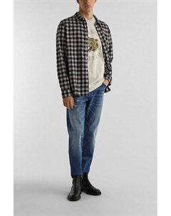 Футболка хлопковая с принтом Replay