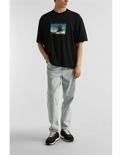 Футболка хлопковая с принтом Hugo