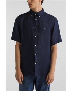 Рубашка льняная с коротким рукавом Tommy hilfiger