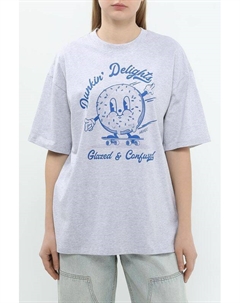 Футболка хлопковая с принтом Hugo blue