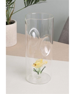 Кувшин стеклянный с декором Pesce Giall Coincasa