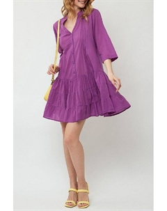 Платье хлопковое с воланами Fabretti