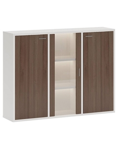 Тумба-витрина Домино СУ(ш3в1)+2ФГ+1ФС Мэрдэс