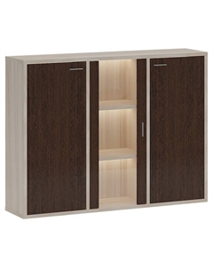 Тумба-витрина Домино СУ(ш3в1)+2ФГ+1ФС Мэрдэс