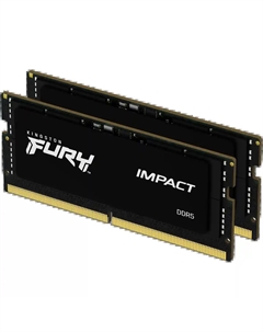 Оперативная память KINGSTON FURY Impact SODIMM DDR5 32GB (2x16GB) 4800 MHz (KF548S38IBK2-32) Kingston