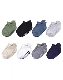 Носки Safe Steps для мальчиков из органического хлопка с нескользящей поверхностью, синий Touched by nature