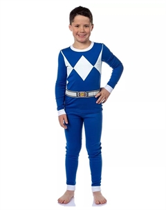 Детский пижамный комплект из 2 предметов с персонажами, синий Power rangers