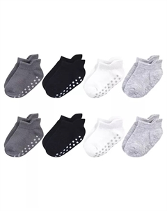 Носки Safe Steps для мальчиков из органического хлопка с нескользящей поверхностью, черный Touched by nature