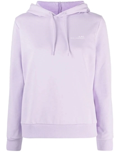 Худи из джерси с логотипом, фиолетовый A.p.c.
