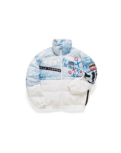 Пуховик женский нежно-голубой Fila fusion