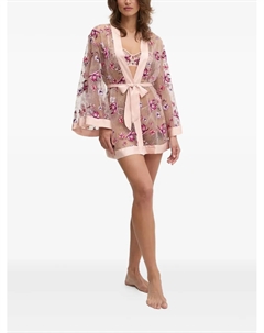 Халат с цветочной вышивкой, розовый Guess usa