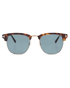 Солнцезащитные очки в квадратной оправе, коричневый Tom ford eyewear