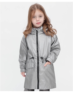 Плащ с металлизированным эффектом серебристый Button blue