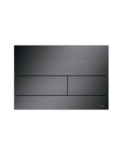 Square II. Панель смыва, металл, PVD Brushed Black Chrome (с покрытием против отпечатков пальцев Tece