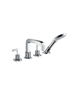 39446000 Citterio Смеситель на край ванны, на 4 отверстия, с рычаговыми рукоятками, ½’ Axor
