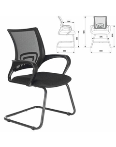 Стул офисный Fly CF-100, черный (532087) Brabix