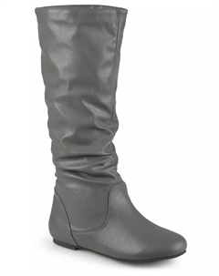 Женские сапоги Jayne Wide Calf Slochy до колена, серый Journee collection