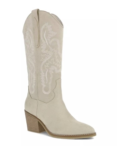 Женские остроносые сапоги Crosley в стиле вестерн со средней высотой голенища, слоновая кость/кремовый Mia