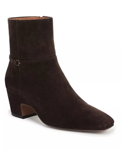 Женские короткие сапоги Saydie Square Toe с застежкой-молнией, коричневый Franco sarto